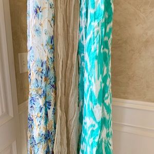 Three summer scarves